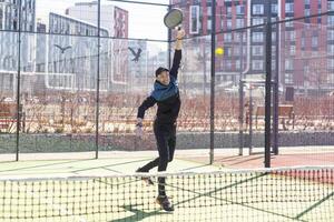 pagayer tennis joueurs prêt pour rencontre photo