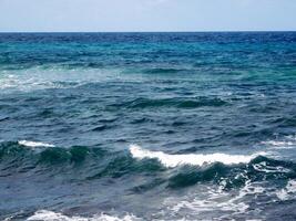 bleu mer en plein air photo