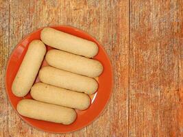 biscuits sur le fond en bois photo