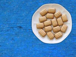 biscuits sur le fond en bois photo