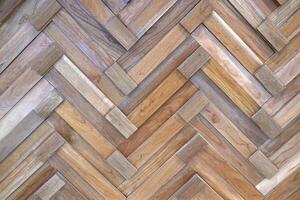 le en bois mur chevrons Naturel caoutchouc bois texture. photo