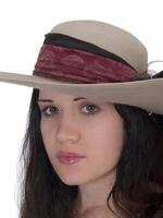 Jeune femme portrait dans chapeau photo