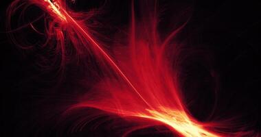 rouge et Jaune abstrait lignes courbes particules Contexte photo