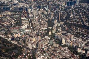 mexique ville vue aérienne paysage d'avion photo