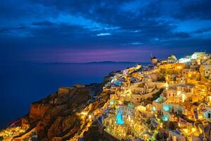 célèbre grec touristique destination oia, Grèce photo