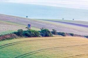 morave roulant paysage avec chasse la tour cabane photo