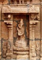 bas reliefs dans hindou temple. sri ranganathaswamy temple. tiruch photo