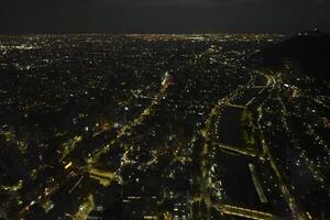 vue de le ville de Santiago de Chili à près photo