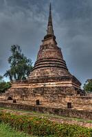 vieux chedi dans sukhothai, Thaïlande photo