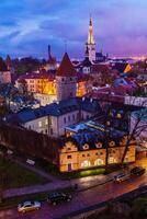 La vieille ville médiévale de Tallinn, Estonie photo