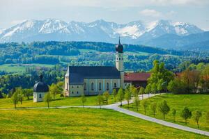 église de se flétrir, Irschenberg, plus haut Bavière, Allemagne photo
