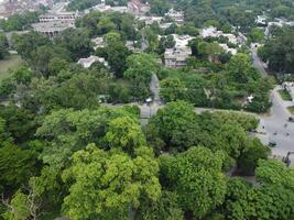 drone vue de Publique parc sur 2023-07-17 dans lahore Pakistan photo