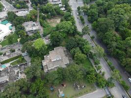 drone vue de Publique parc sur 2023-07-17 dans lahore Pakistan photo