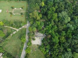 drone vue de Publique parc sur 2023-07-17 dans lahore Pakistan photo