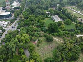 aérien vue de vert ville sur 2023-09-17 dans lahore Pakistan photo