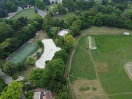 aérien vue de Jinah jardin sur 2023-07-17 dans lahore Pakistan. photo