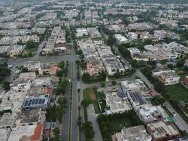 aérien vue de la défense principale carré, une petit ville dans lahore Pakistan. photo