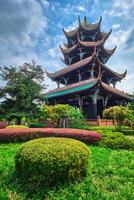 wangjiang pavillon dans wangjianglou parc. chengdu, Sichuan, Chine photo