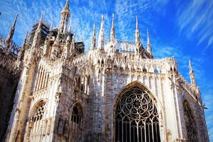 Milan cathédrale, duomo di milan, un de le le plus grand des églises dans le monde photo
