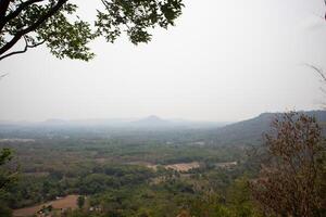 paysage vue de tham pha nam pointe non-chasse zone à roi et province, Thaïlande photo