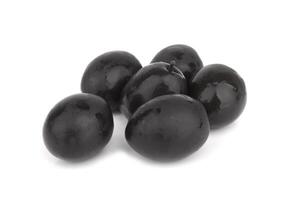 noir Olives sur blanc photo