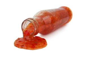 bouteille de tomate sauce photo