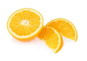 fruit orange sur blanc photo