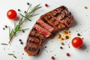 ai généré magnifique du boeuf steak photo