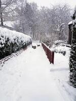 hiver sur le faubourgs de Stockholm photo