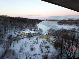 hiver sur le faubourgs de Stockholm photo