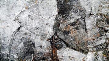 aquarelle représentant la glace dans le Nord de Suède photo