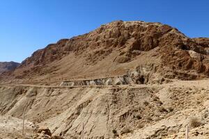 timna Montagne intervalle dans Eilat dans du sud Israël. photo