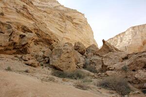 timna Montagne intervalle dans Eilat dans du sud Israël. photo