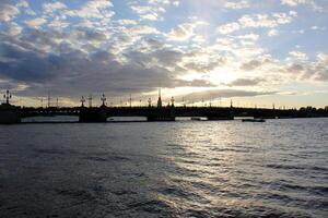 12 05 2023 st. Pétersbourg Russie. st. Pétersbourg est situé dans le Nord Ouest de le pays sur le côte de le golfe de Finlande à le bouche de le neva rivière. photo