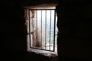 02 12 2024 haifa Israël. Yehiam est le ruines de une croisé et époque ottomane forteresse dans occidental Galilée, Israël. photo