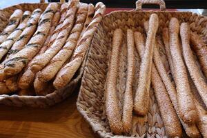 pain et boulangerie des produits sont vendu dans une boulangerie dans Israël. photo