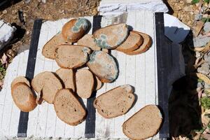 pain et boulangerie des produits sont vendu dans une boulangerie dans Israël. photo