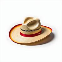 Mexique sombrero sur blanc Contexte photo