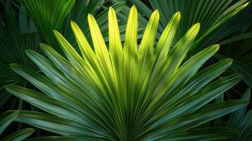 feuille de palmier verte photo