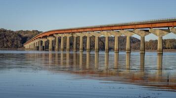natchez nationale promenade - pont plus de Tennessee rivière de Tennessee à Alabama photo