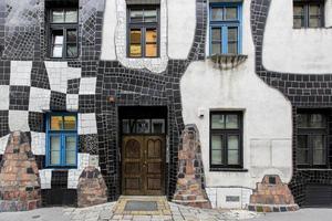 Vienne, Autriche, 4 février 2014 - détail du kunsthauswien, musée de Vienne. le musée a été conçu par l'artiste friedensreich hundertwasser et a été achevé en 1986. photo