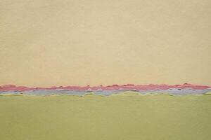 abstrait paysage dans pastel tons, une collection de Fait main chiffon papiers photo