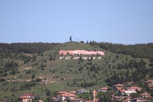 des oiseaux œil vue de yozgat ville. yozgat province, dinde photo