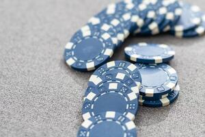 bleu poker frites sur Stock marché graphique Contexte photo