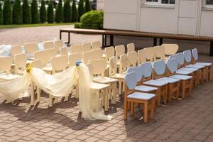 vide chaises pour une enfants concert photo