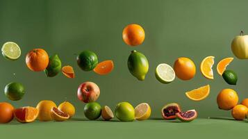 éclairé en studio chute fruit bannière photo