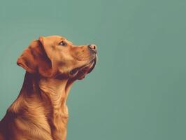 minimaliste chien vue de côté avec fond photo