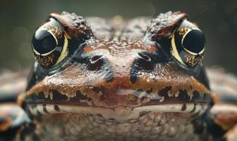 fermer portrait de une rana arvalis photo