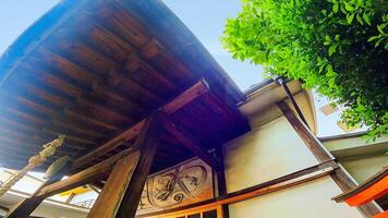 une temple dans une caché emplacement. une temple dans Hatsudaï, Shibuya salle, Tokyo, Japon. cette est une séparé temple de rurizan yakuoin ioji temple photo