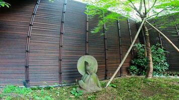 une temple dans une caché emplacement. une temple dans Hatsudaï, Shibuya salle, Tokyo, Japon. cette est une séparé temple de rurizan yakuoin ioji temple photo